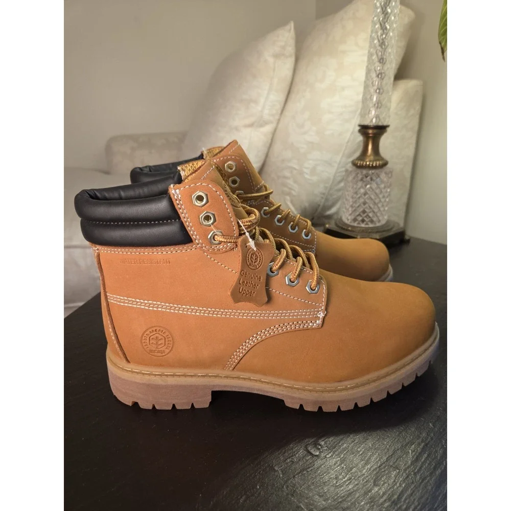 Jacata Men's Work Boots Oil Resistant Waterproof Leather 8601 Sz 9W NEW! $68